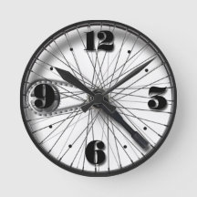 bicycle wheel wall clock