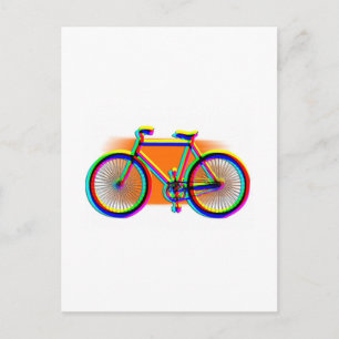 Bicycle Wheels Sport Family Friend Destiny Rainbow Postcard