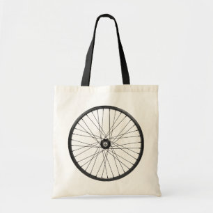 bicycle wire wheel tote bag