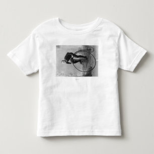 Bicycle with Large Front Wheel Photograph Toddler T-Shirt
