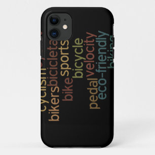 bicycle word cloud Case-Mate iPhone case