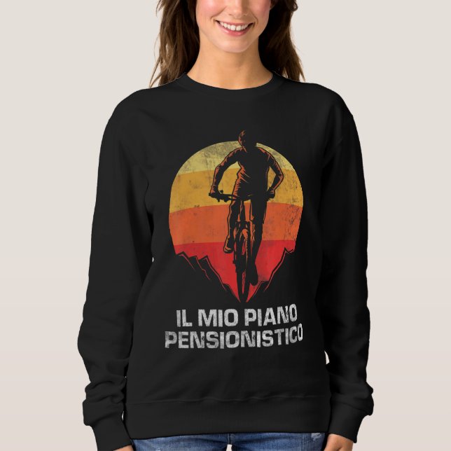 Bicycle Wrist  Retired Bike Sunset Bicycle Sweatshirt (Front)