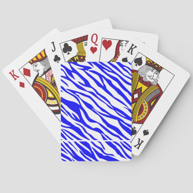 Bicycle x Katzsmooth Blue/white borderless deck Playing Cards (Back)