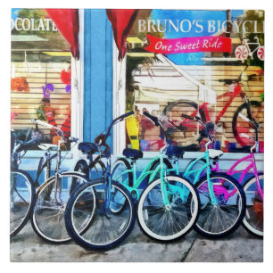Bicycles and Chocolate Tile