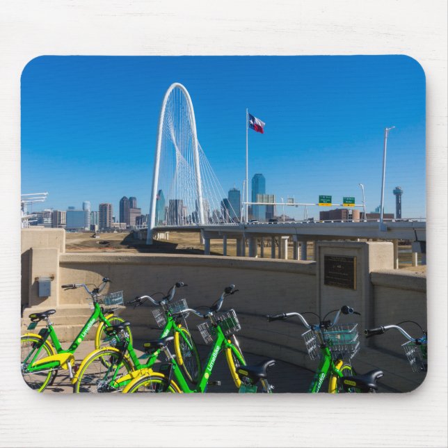 Bicycles And Dallas Mouse Pad (Front)