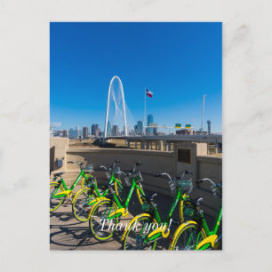 Bicycles And Dallas Postcard