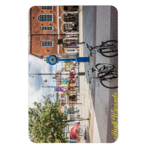 Bicycles and the Millenium Clock, High Wycombe Magnet