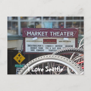 Bicycles at the Theatre Postcard