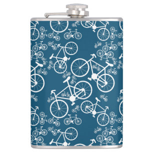 Bicycles Big and Small Hip Flask