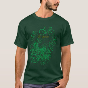 bicycles go green lifestyle T-Shirt