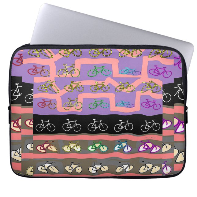  Bicycles  Laptop Sleeve (Front)