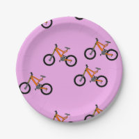 Bicycles pattern on pink