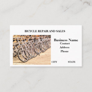 bicycle's ride spokes pedal "handle bar" rental business card