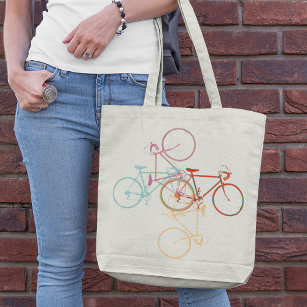 bicycles tote bag