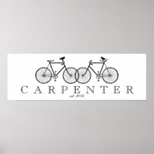 Bicycles with Birds Family Print