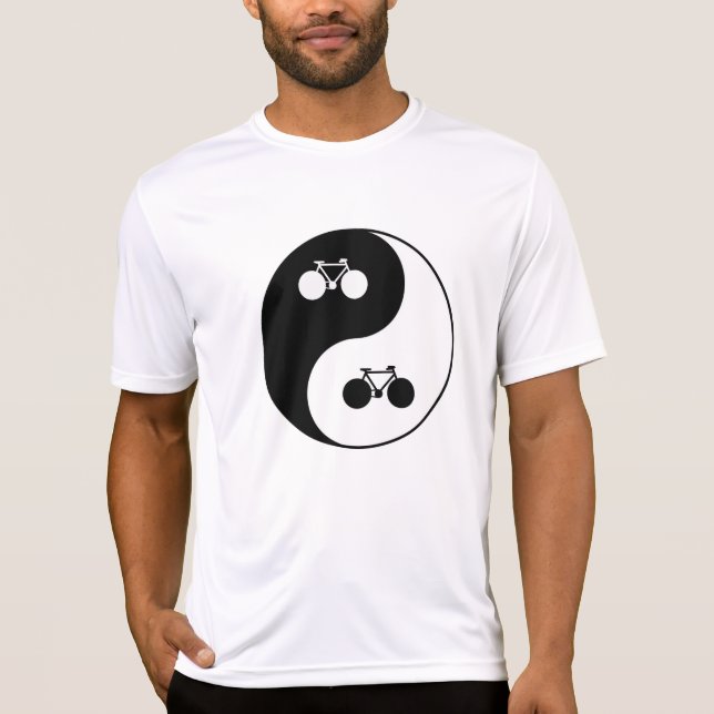bicycles, yin-yang symbol T-Shirt (Front)