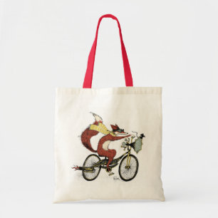 Bicycling Fox Tote by Sarah Watts Bag