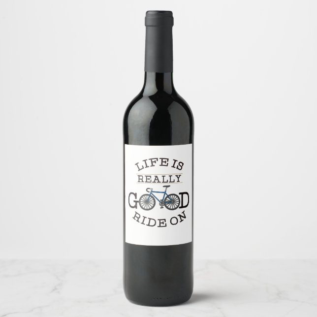 Bicycling Wine Label (Front)