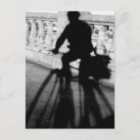 Bicyclist On Burnside Bridge, Portland, Oregon