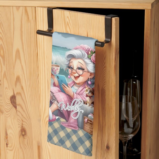 Biddie Buddies Brand Kitchen Towel – Webby (Thirds Fold)