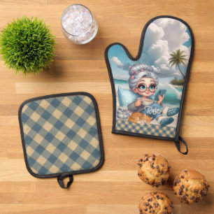Biddie Buddies Brand - Rain's Oven Mitt & Pot Holder Set