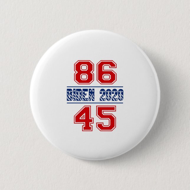 Biden 2020 - 86 45 6 cm round badge (Front)