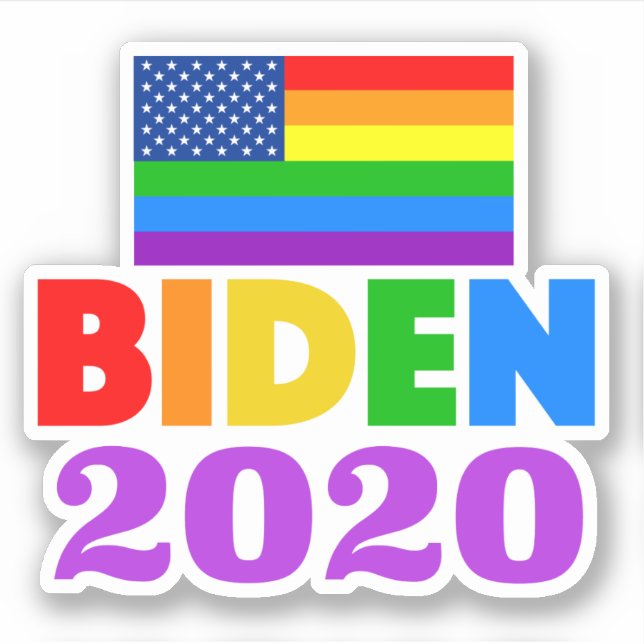Biden 2020 Rainbow Gay Pride (Front)