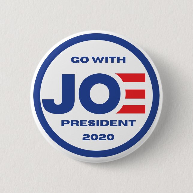 Biden 2020 Round button , Joe Biden 2020 Button (Front)