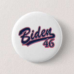 Biden 46 6 cm round badge