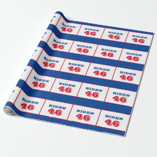 Biden 46 Collegiate Style Wrapping Paper