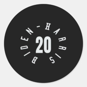 Biden 46 Jersey Biden Harris 2020 Classic Round Sticker