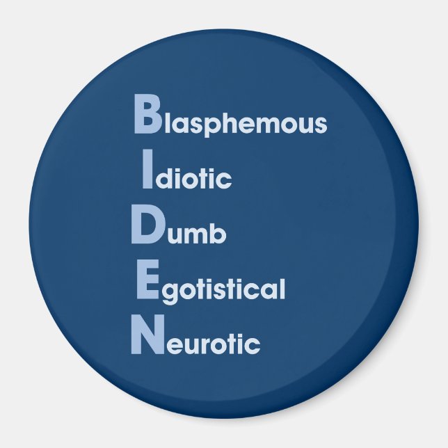Biden Acronym Magnet (Front)