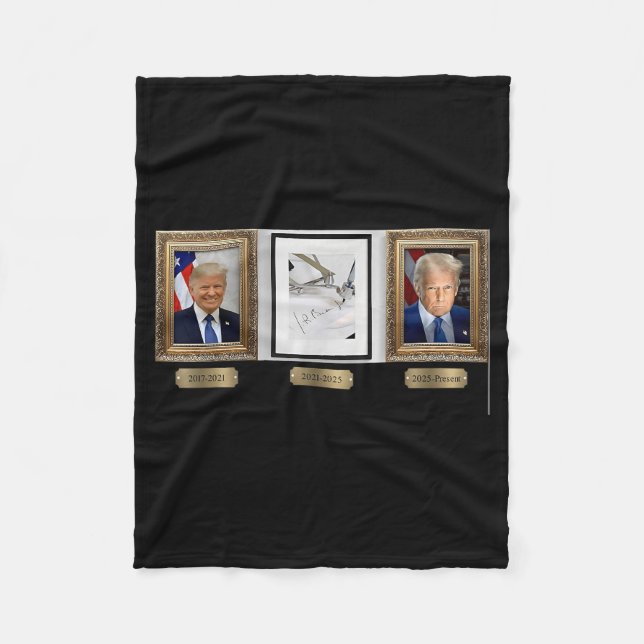 Biden Autopen Signature  Fleece Blanket (Front)