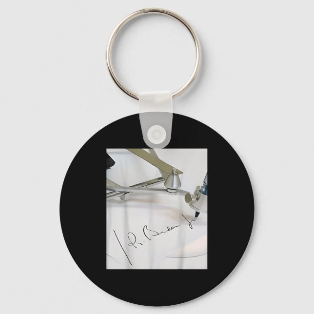 Biden Autopen Signature Funny  Key Ring (Front)