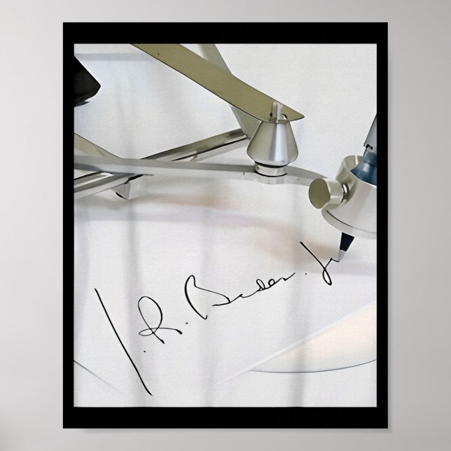 Biden Autopen Signature Funny  Poster (Front)
