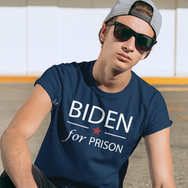 Biden For Prison | Anti Joe Biden | Slogan | Chant T-Shirt (Creator Uploaded)