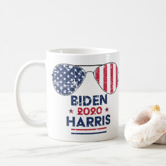 Biden Harris 2020 Aviator Sunglasses American Flag Coffee Mug