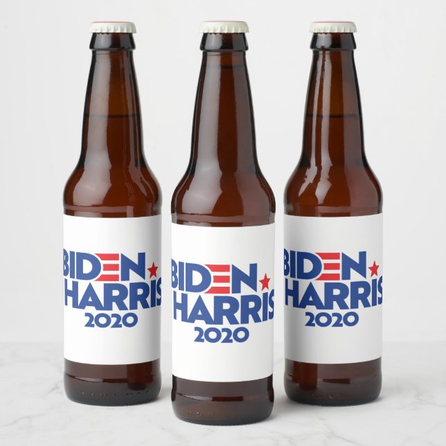 BIDEN HARRIS 2020 BEER BOTTLE LABEL (Bottles)