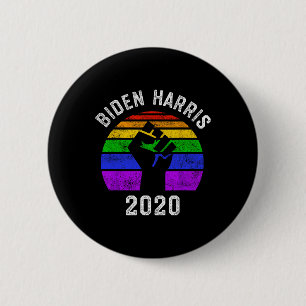 Biden Harris 2020 Black Lives Problem Lgbt Gay Pri 6 Cm Round Badge