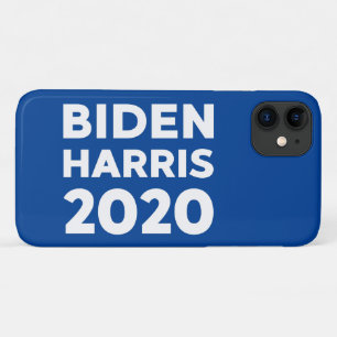 Biden Harris 2020 bold text on blue Case-Mate iPhone Case
