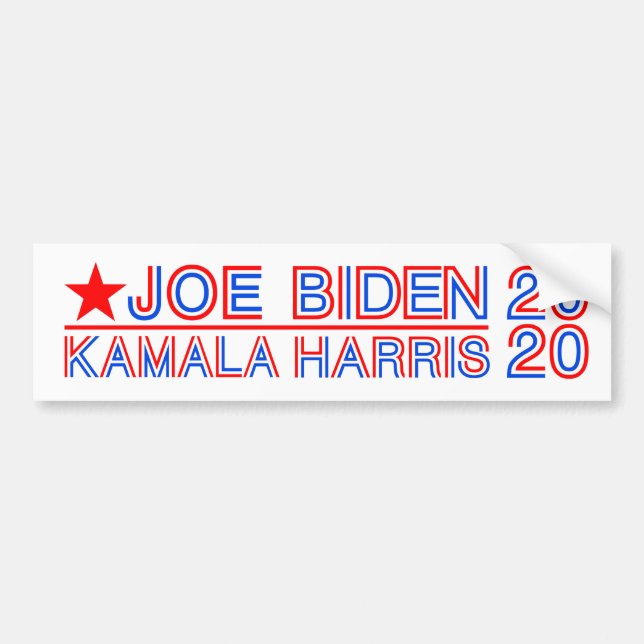 Biden, Harris 2020 Bumper Sticker (Front)