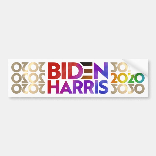 Biden Harris 2020 bumper sticker (Front)