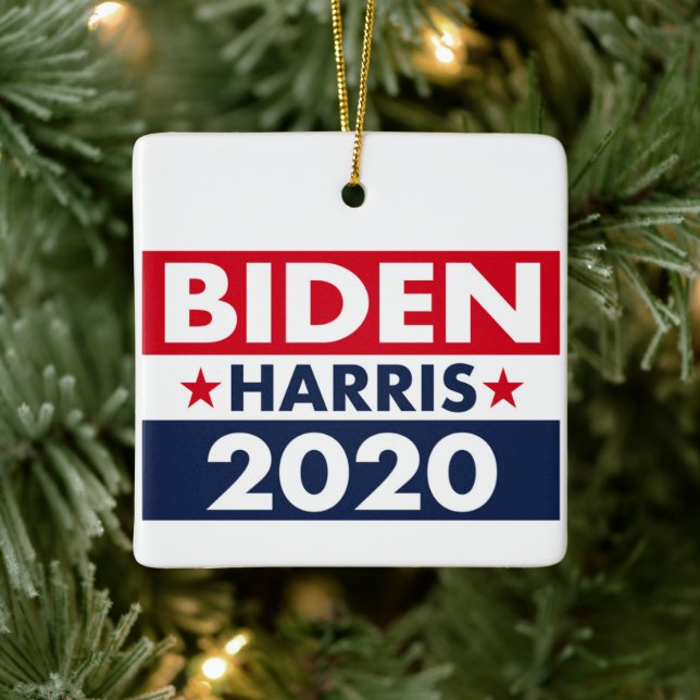 BIDEN HARRIS 2020 CERAMIC ORNAMENT (Tree)