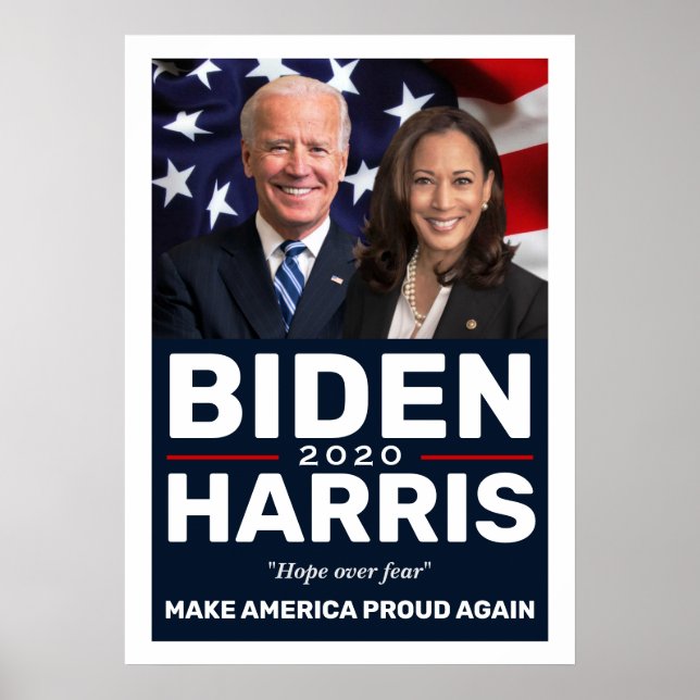 Biden Harris 2020 Collectable Keepsake Photo Poster (Front)