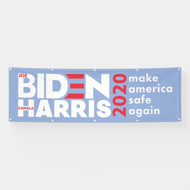 Biden Harris 2020 Election Campaign Indoor Outdoor Banner (Horizontal)