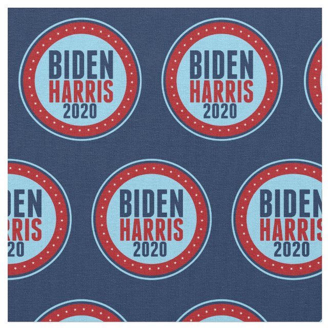 Biden Harris 2020 Election Fabric (Close Up)
