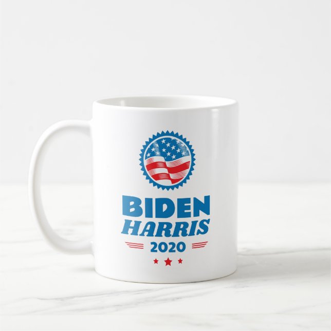 Biden Harris 2020 Flag Seal Coffee Mug (Left)
