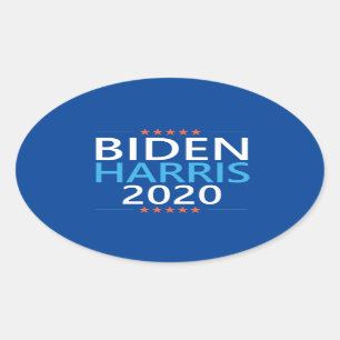 Biden Harris 2020 for President Oval Sticker