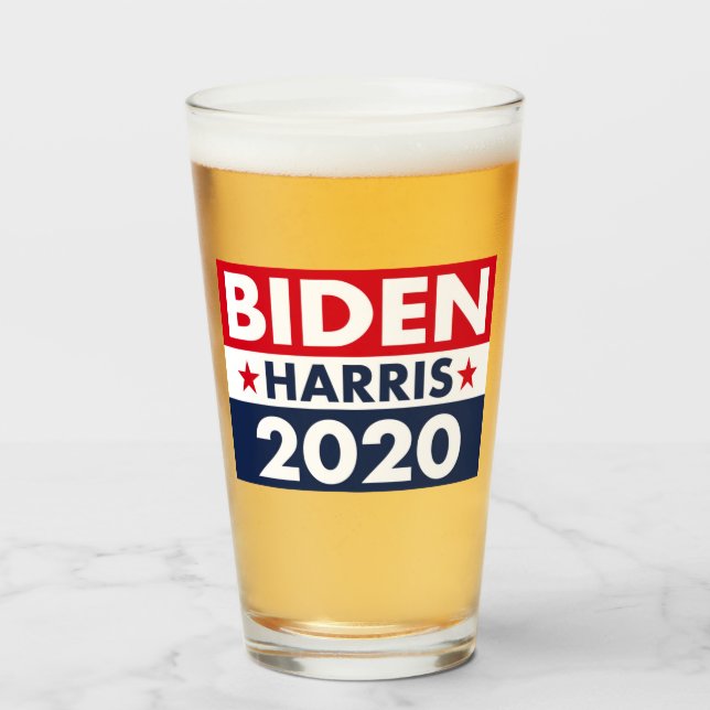 BIDEN HARRIS 2020 GLASS (Front Filled)