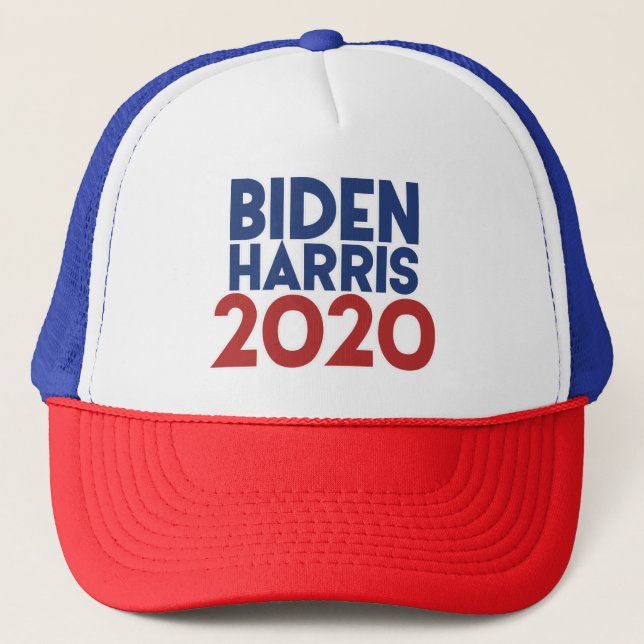 Biden Harris 2020 Joe Biden Kamala Harris 2020 Trucker Hat (Front)